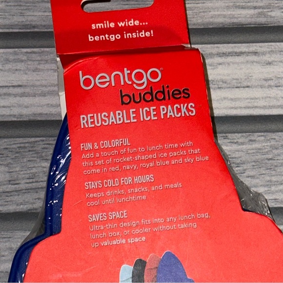 Bentgo Buddies Rocketship Reusable Ice Packs 4pk - Picture 3 of 5